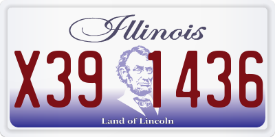 IL license plate X391436