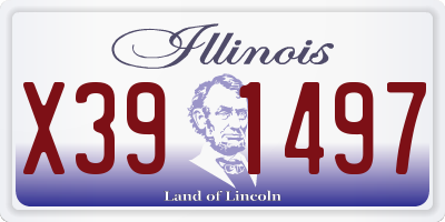 IL license plate X391497