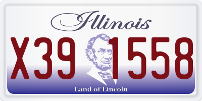 IL license plate X391558