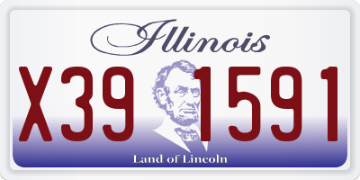 IL license plate X391591