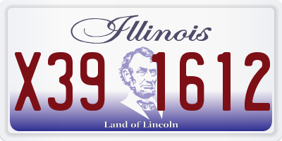 IL license plate X391612