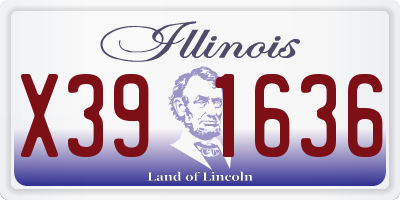 IL license plate X391636