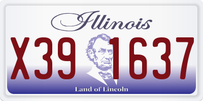 IL license plate X391637