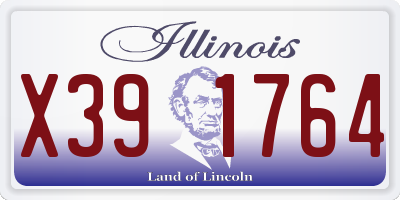 IL license plate X391764