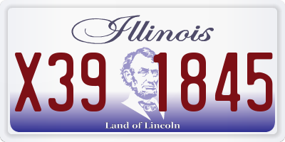 IL license plate X391845