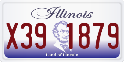 IL license plate X391879