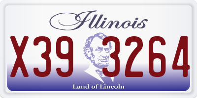 IL license plate X393264