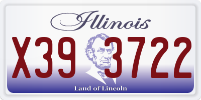 IL license plate X393722