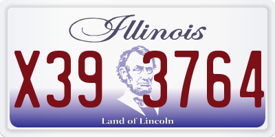 IL license plate X393764