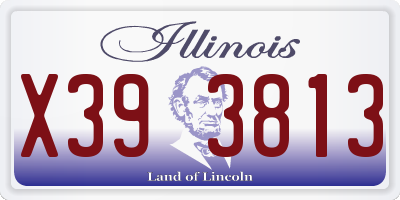 IL license plate X393813