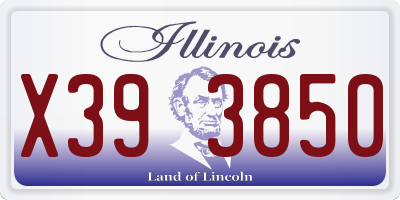 IL license plate X393850