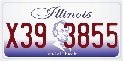 IL license plate X393855