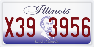 IL license plate X393956