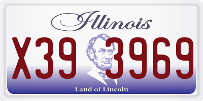 IL license plate X393969