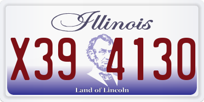 IL license plate X394130