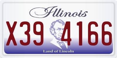 IL license plate X394166