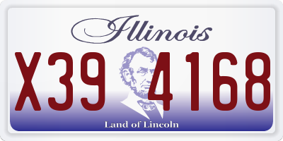 IL license plate X394168
