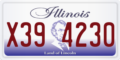 IL license plate X394230