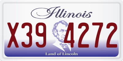 IL license plate X394272