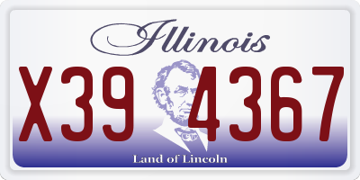 IL license plate X394367