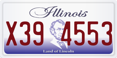 IL license plate X394553
