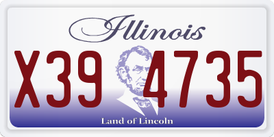 IL license plate X394735