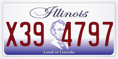 IL license plate X394797