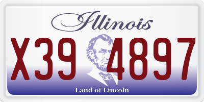 IL license plate X394897