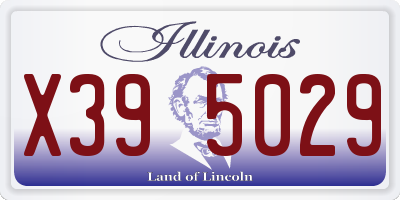 IL license plate X395029
