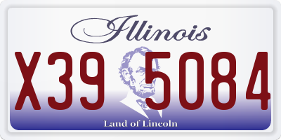 IL license plate X395084