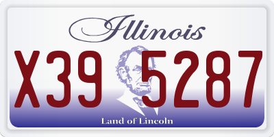 IL license plate X395287