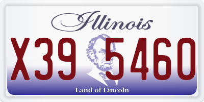 IL license plate X395460