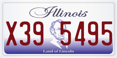 IL license plate X395495