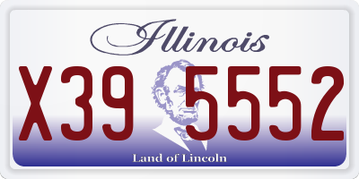 IL license plate X395552