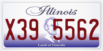 IL license plate X395562