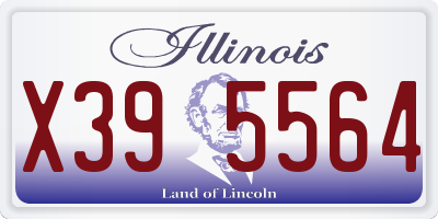 IL license plate X395564