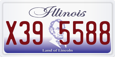 IL license plate X395588