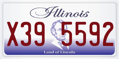 IL license plate X395592