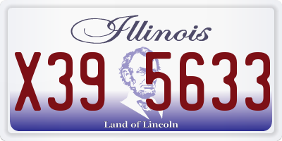 IL license plate X395633