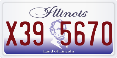 IL license plate X395670