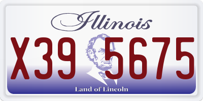 IL license plate X395675