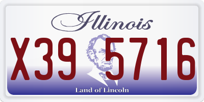 IL license plate X395716