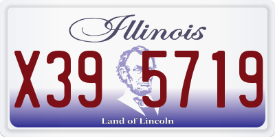 IL license plate X395719