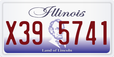 IL license plate X395741