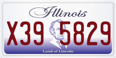 IL license plate X395829
