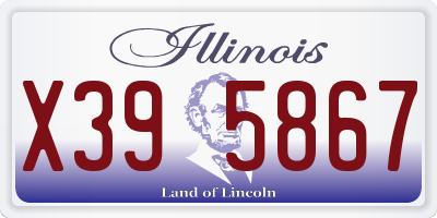 IL license plate X395867