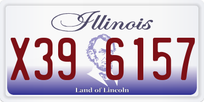 IL license plate X396157