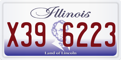 IL license plate X396223