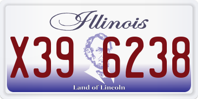 IL license plate X396238