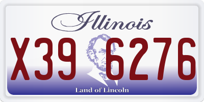 IL license plate X396276